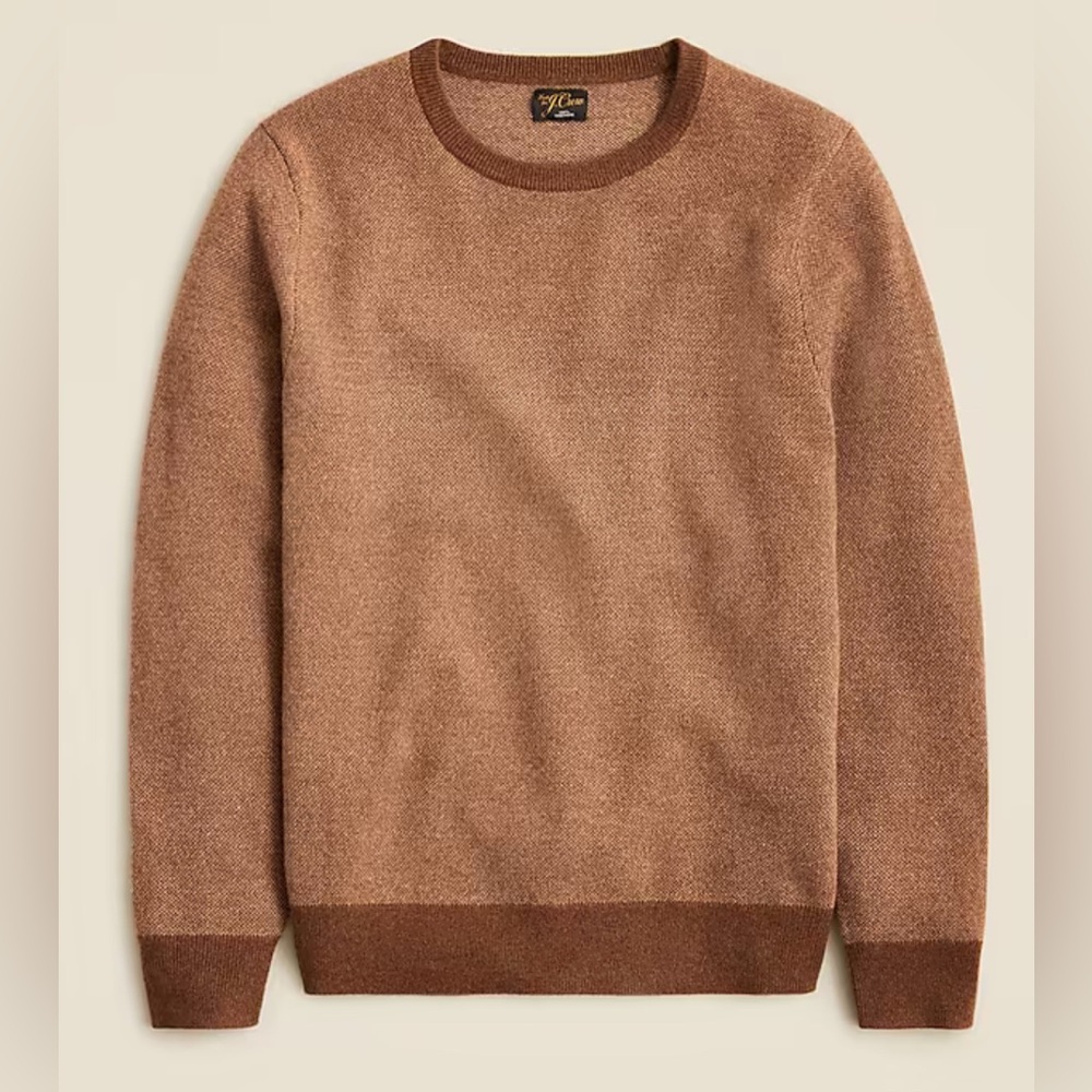 NWOT JCrew Cashmere sweater in bird's-eye